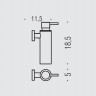 Дозатор для жидкого мыла подвесной Colombo Design PLUS W4981