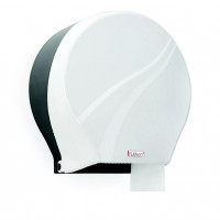 Диспенсер рулонный для туалетной бумаги Primanova FLOSOFT D-SD54 бело-серый