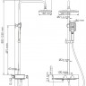 Душевая система с термостатическим смесителем Wasserkraft A11301 Thermo