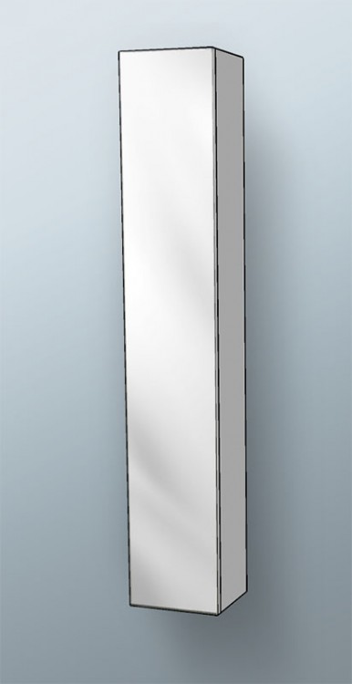 Поворотный шкаф с зеркалом в ванную Shelf Монти МОРА