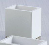 Стакан для зубных щеток настольный Stil Haus Rettangolo 1202(BI) белый