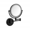 Зеркало косметическое подвесное с подсветкой Timo Saona 13376/03 черный (х5)