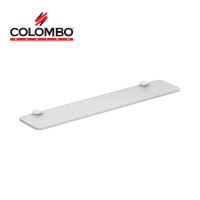 Полка стеклянная 60 см Colombo Design PLUS W4916.BM белая