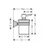 Дозатор для жидкого мыла подвесной Axor Montreux 42019000