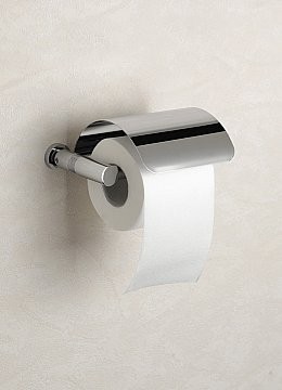 Держатель для туалетной бумаги с крышкой Windisch Cylinder Ribbed 85351CR