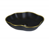 Раковина-чаша Bronze De Luxe Black Orchid 1395 черная