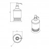 Дозатор для жидкого мыла настольный Cameya Rychmond Chrome H1612K керамика