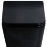 Унитаз подвесной безободковый с сиденьем микролифт Gid Tr2144BL 62224Y черный глянец