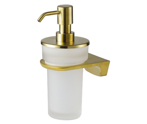 Дозатор для жидкого мыла подвесной Wasserkraft Aisch K-5999 матовое золото