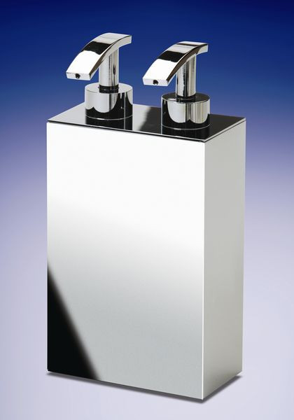 Дозатор для жидкого мыла настольный двойной Windisch Box Metal Lineal 90104CR
