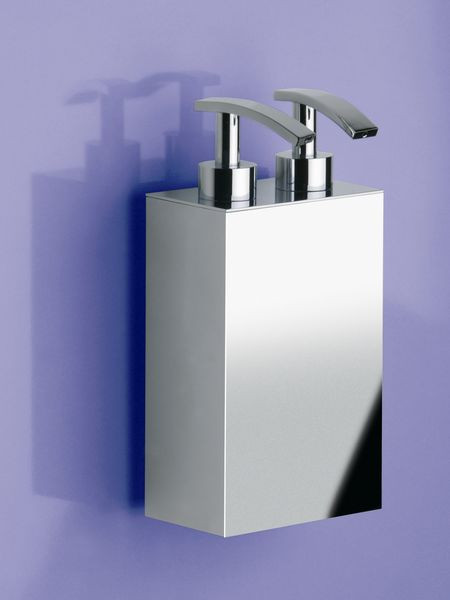 Дозатор для жидкого мыла подвесной двойной Windisch Box Metal Lineal 90124CR