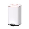 Ведро с микролифтом 12 л JAVA S-888-12W белое