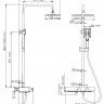 Душевая система с термостатическим смесителем Wasserkraft A11401 Thermo