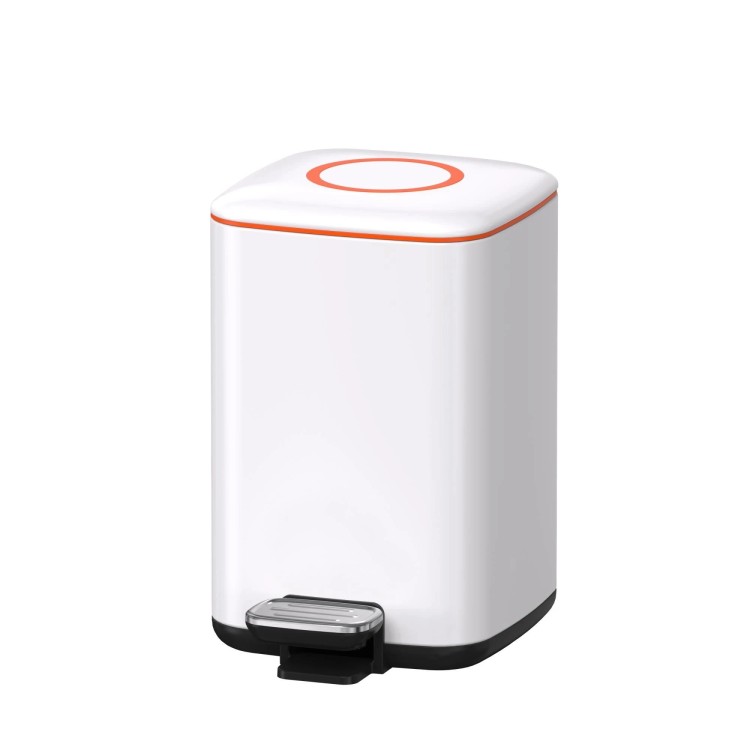 Ведро с микролифтом 9 л JAVA S-888-9W белое