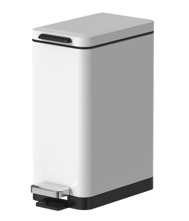 Ведро с микролифтом 10 л JAVA S-887-10W белое
