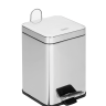 Ведро для мусора с педалью квадратное Mediclinics PP1206C хром (6л)
