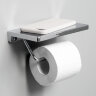 Держатель туалетной бумаги с полочкой для телефона Wasserkraft K-1425