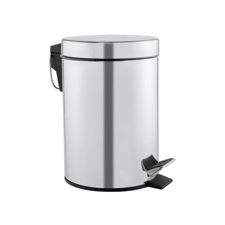 Ведро для мусора с педалью Mediclinics PP1303C хром (3л)