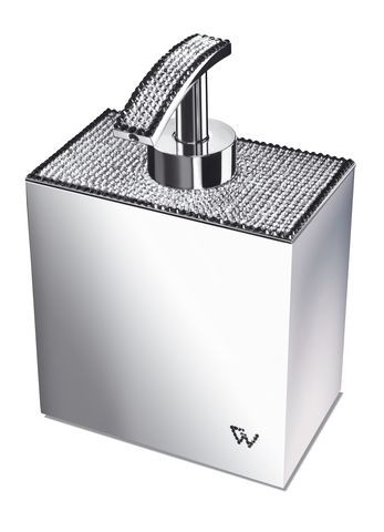 Дозатор для жидкого мыла настольный Windisch Starlight Square 90512CR хром-хрусталь