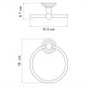 Кольцо для полотенца Wasserkraft Ammer K-7060 никель