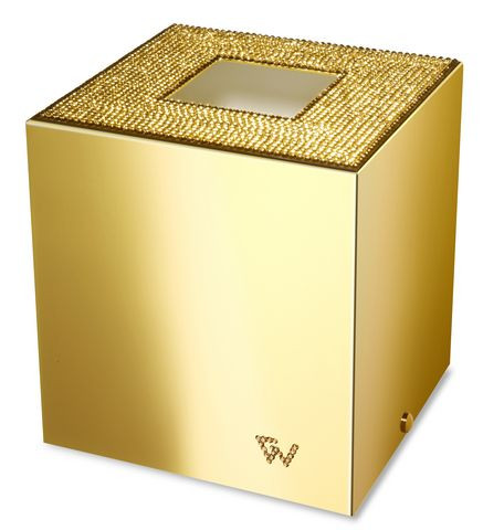 Салфетница кубическая Windisch Starlight Square 87549O золото-хрусталь