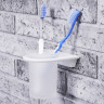Стакан для зубных щеток подвесной Wasserkraft Kammel K-8328WHITE белый