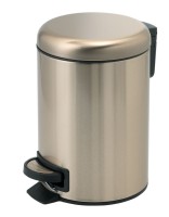 Мусорное ведро с педалью Gedy Potty 3309(88) матовое золото (5л)